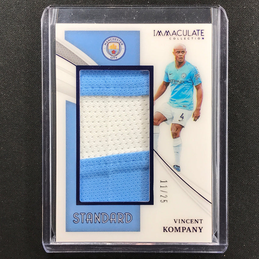 2021 Immaculate Vincent Kompany Standard Acetate Jersey Patch Sapphire 11/25
