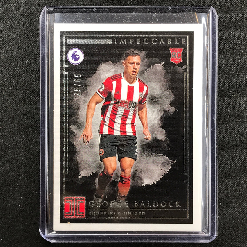 2019-20 Impeccable Epl George Baldock Rookie Base Silver 35/65