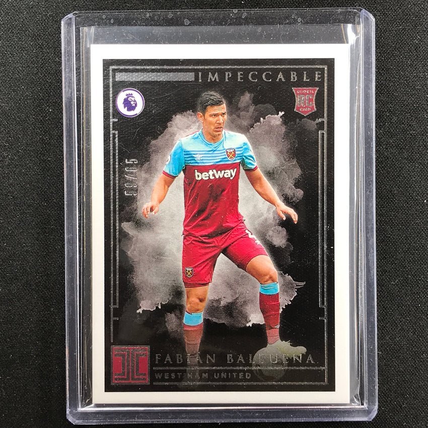 2019-20 Impeccable Epl Fabian Balbuena Rookie Base Silver 59/65