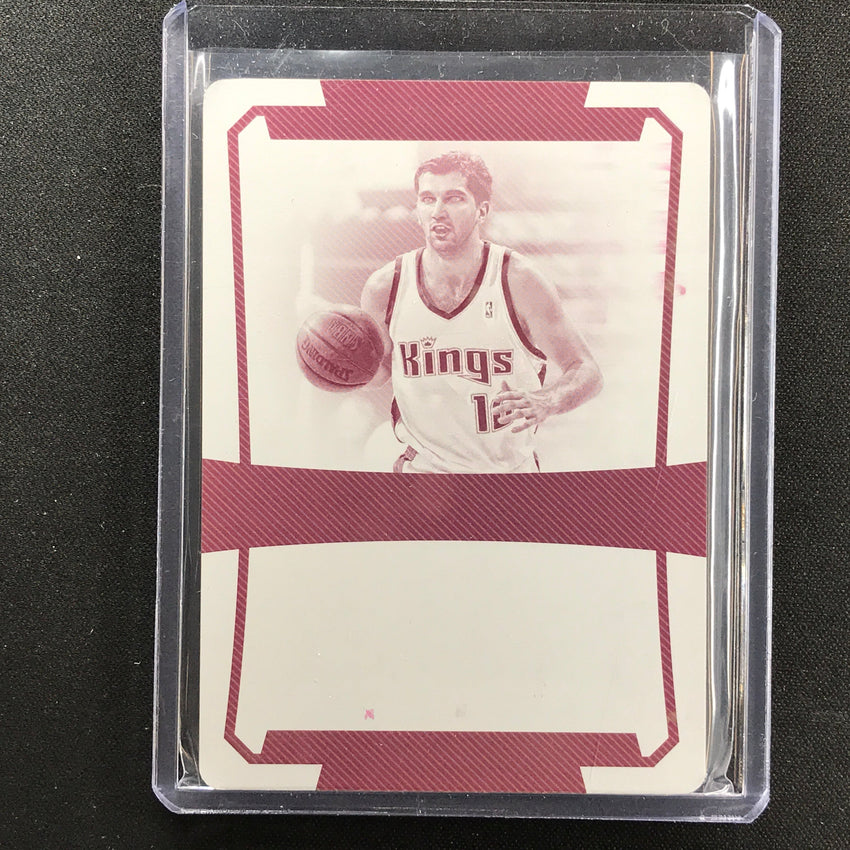 2018-19 National Treasures Peja Stojakovic Nba Greats Printing Plate 1/1 Magenta