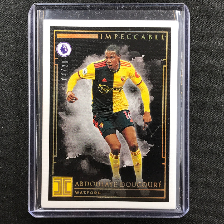 2019-20 Impeccable Epl Abdoulaye Doucoure Base Holo Gold 4/20