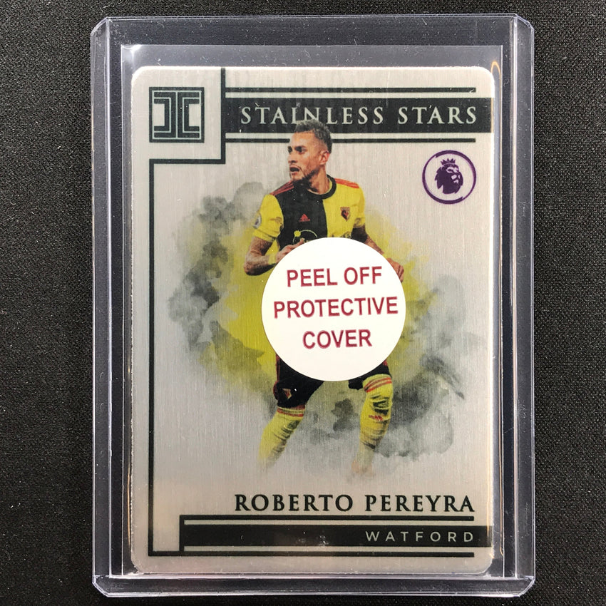 2019-20 Impeccable Epl Roberto Pereyra Stainless Stars Silver Metal 20/50