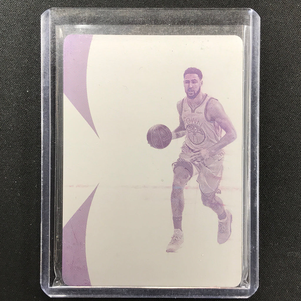 2018-19 Immaculate Klay Thompson Logoman Printing Plate 1/1 Magenta ...