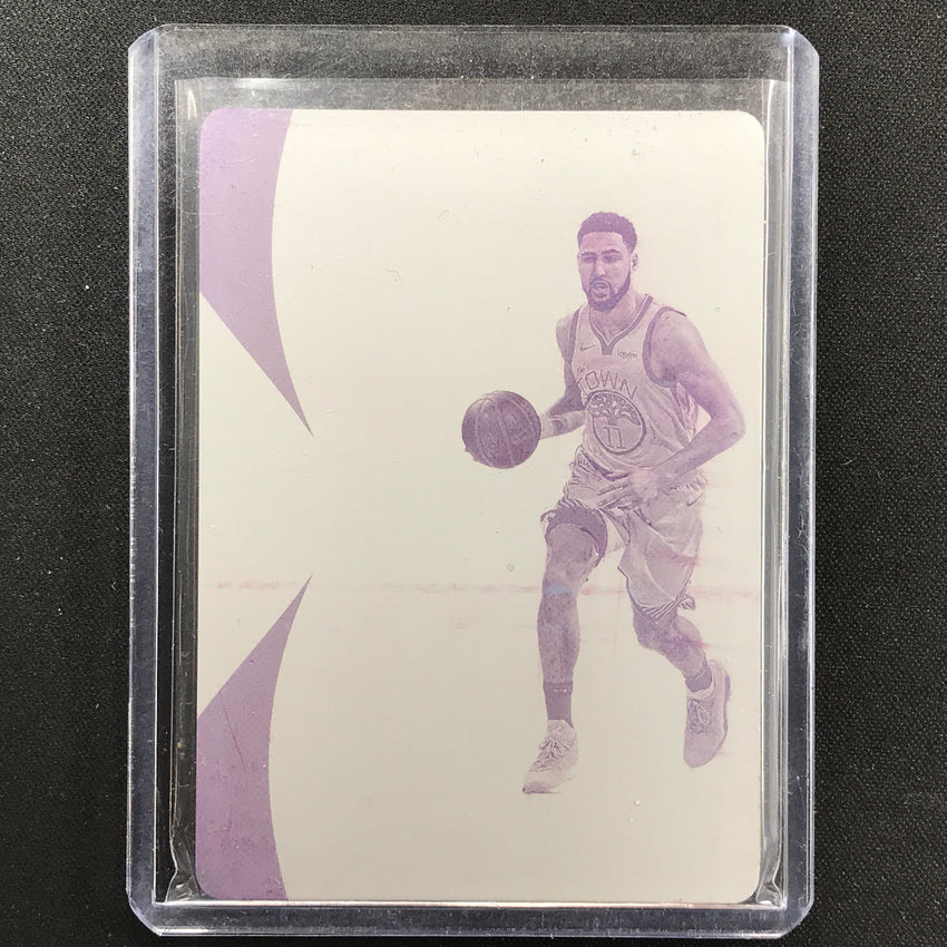 2018-19 Immaculate Klay Thompson Logoman Printing Plate 1/1 Magenta