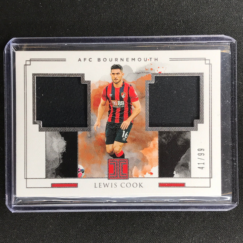 2019-20 Impeccable Epl Lewis Cook Dual Patches Jersey Relic Silver 41/99
