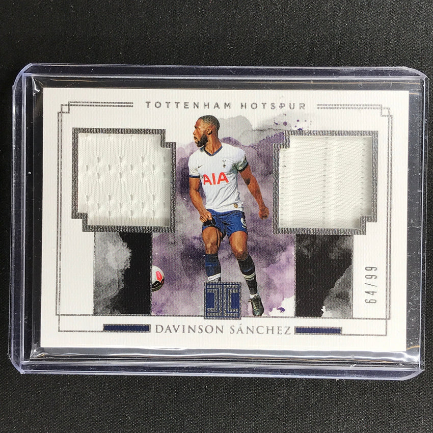 2019-20 Impeccable Epl Davinson Sanchez Dual Patches Jersey Relic Silver 64/99
