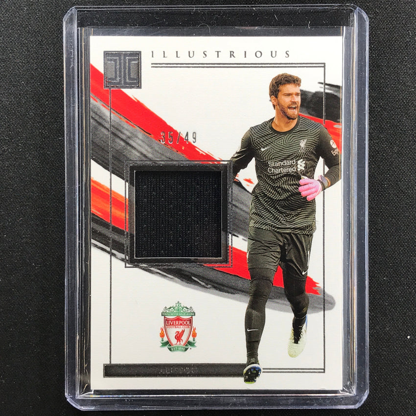 2020-21 Impeccable Epl Alisson Illustrious Materials Jersey Relic Silver 35/49