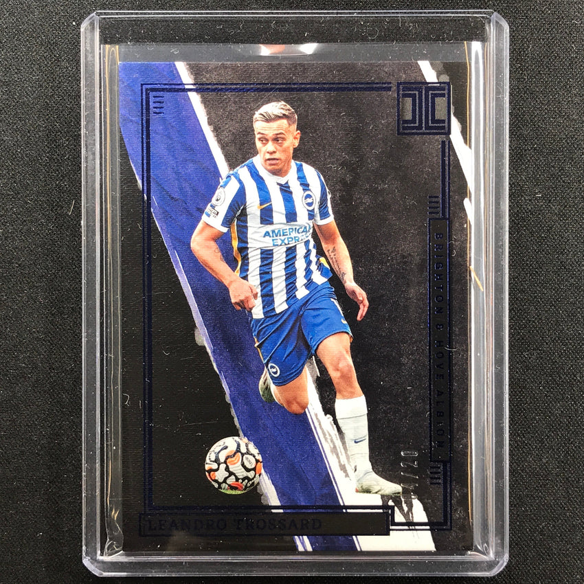 2021-22 Impeccable Epl Leandro Trossard Base Sapphire Blue 4/20
