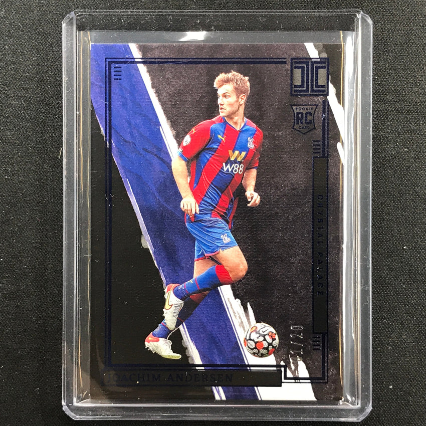 2021-22 Impeccable Epl Joachim Andersen Rookie Base Sapphire Blue 1/20