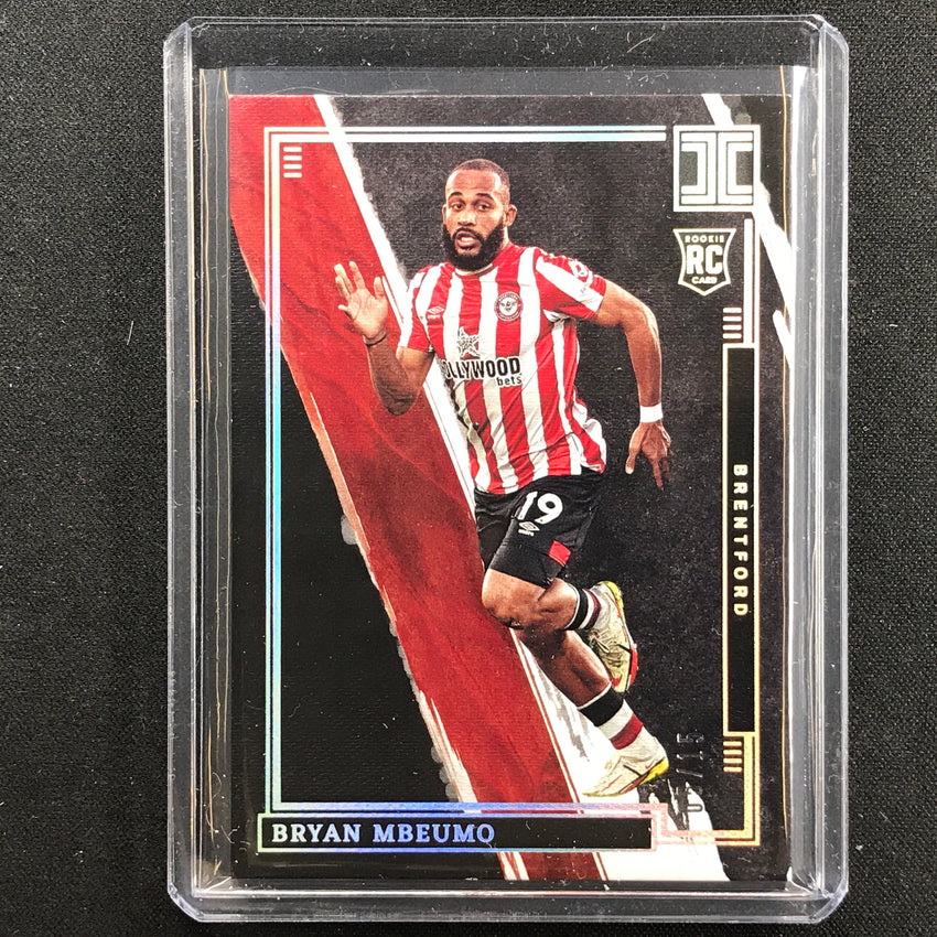 2021-22 Impeccable Epl Bryan Mbeumo Rookie Base Holo Silver 5/15