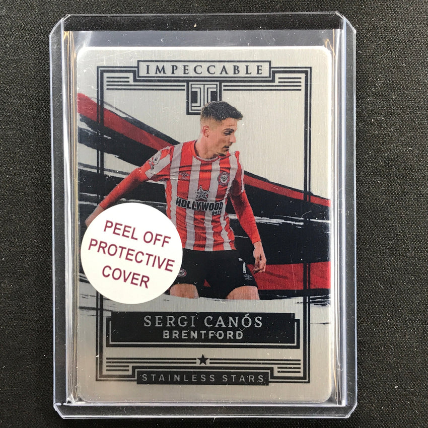 2021-22 Impeccable Epl Sergi Canos Stainless Stars Silver Metal 44/65