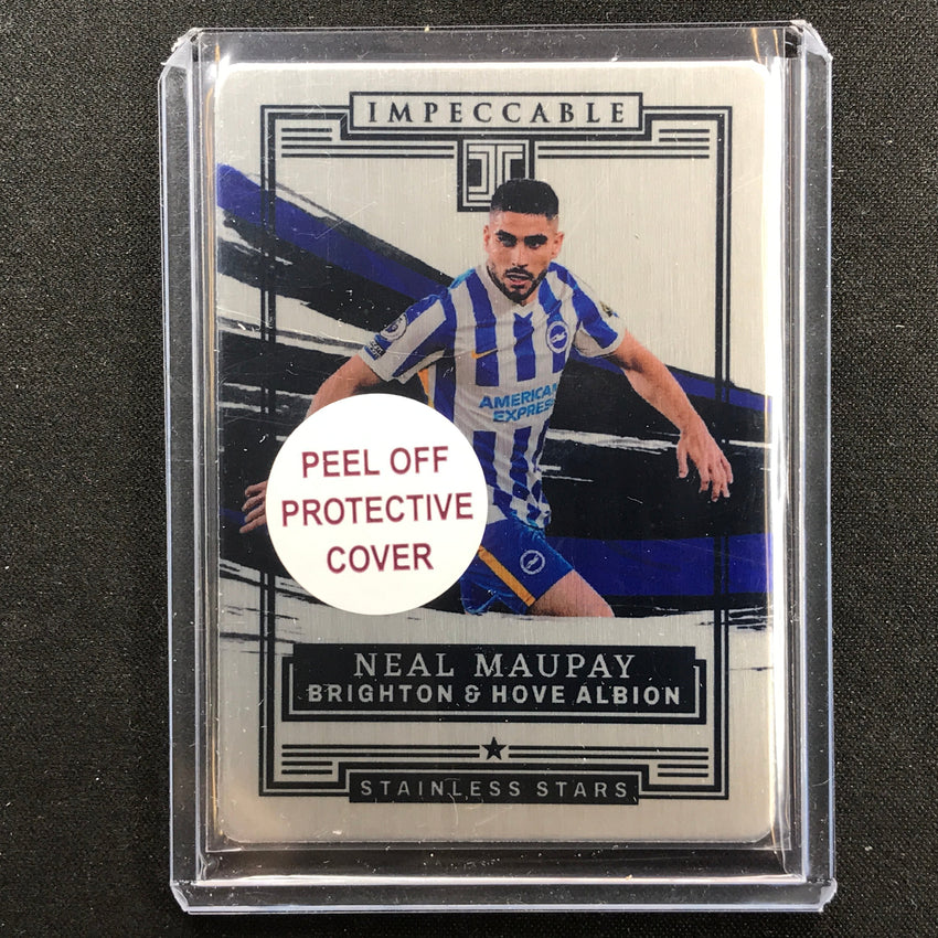 2021-22 Impeccable Epl Neal Maupay Stainless Stars Silver Metal 44/65