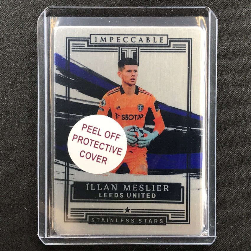 2021-22 Impeccable Epl Illan Meslier Stainless Stars Silver Metal 45/65