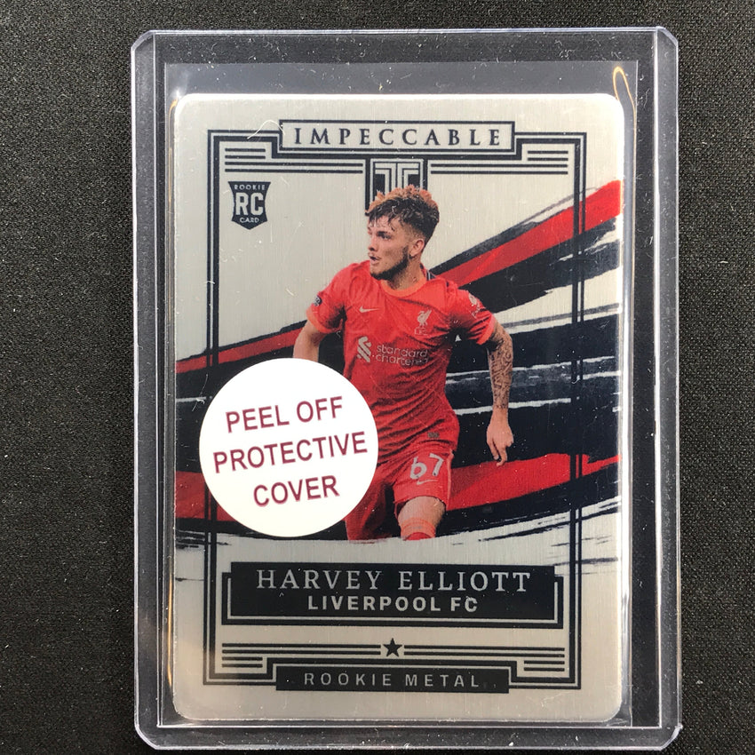 2021-22 Impeccable Epl Harvey Elliott Rookie Metal Silver 41/65