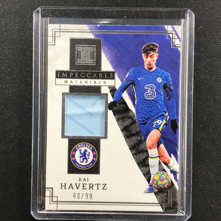 2021-22 Impeccable Epl Kai Havertz Materials Jersey Relic Silver 80/99