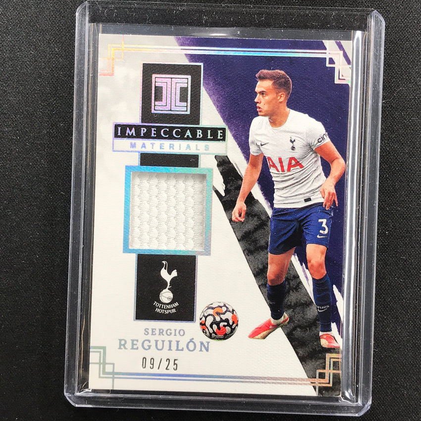 2021-22 Impeccable EPL SERGIO REGUILON Materials Jersey Relic Holo Silver 9/25