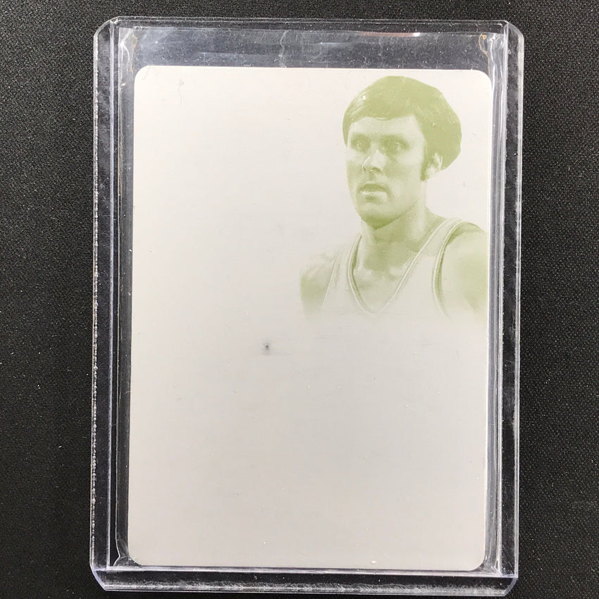 2013-14 Flawless RICK BARRY Retired Numbers Autos Printing Plate 1/1 Yellow