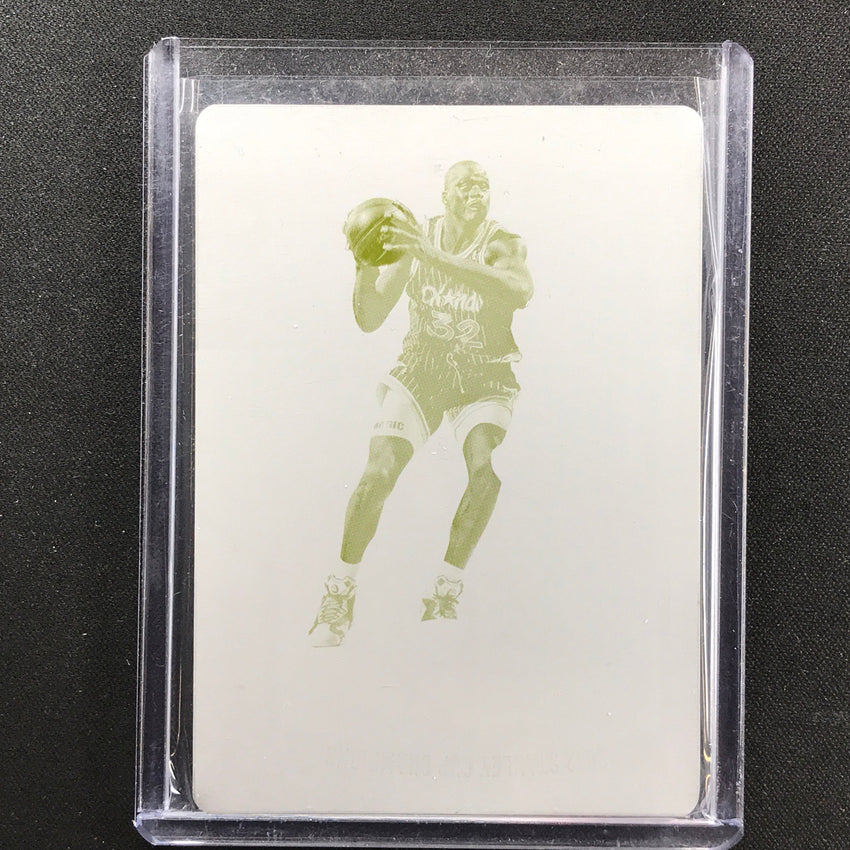 2017-18 Flawless Shaquille Oneal Top Of The Class Printing Plate 1/1 Yellow