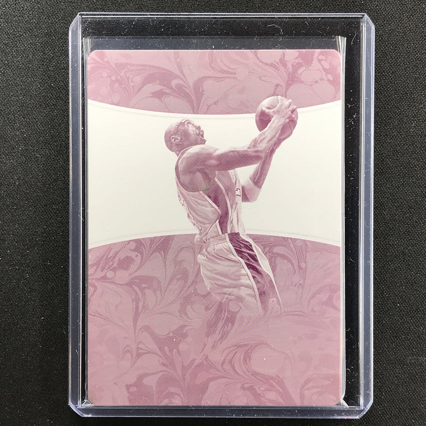 2017-18 Flawless Kobe Bryant Championship Tags Printing Plate 1/1 Magenta