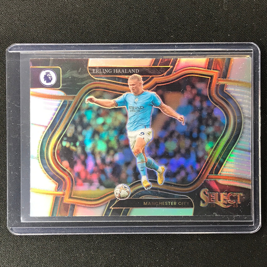 2022-23 Select Epl Erling Haaland Field Level Silver Prizm No 208