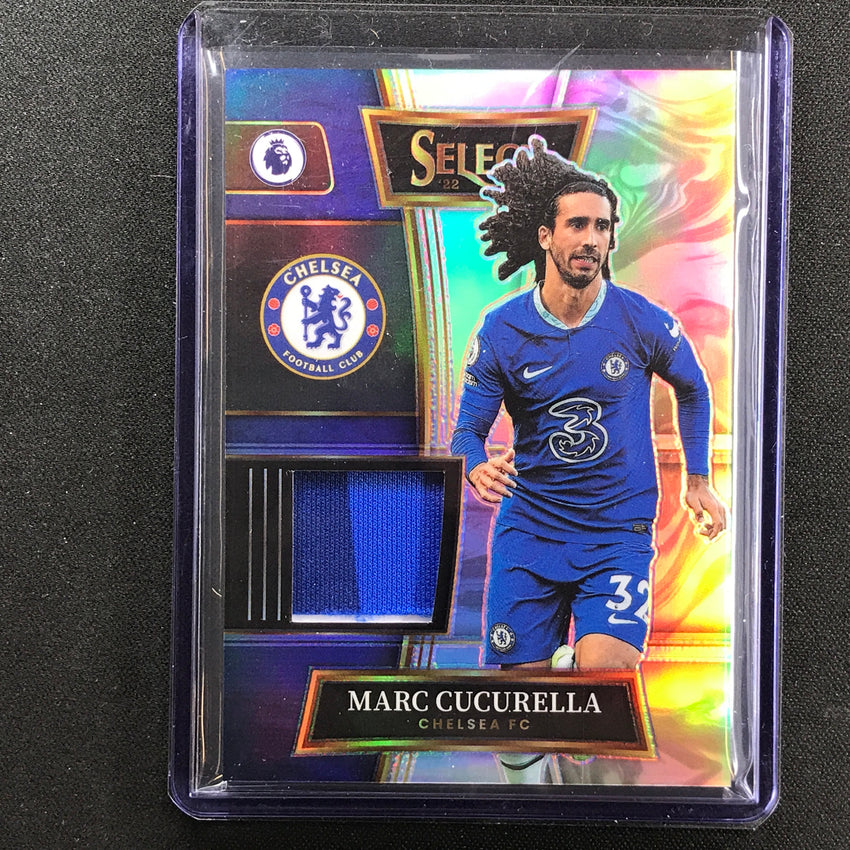 2022-23 Select EPL MARC CUCURELLA Select Swatches Relic Silver Prizm #MCU