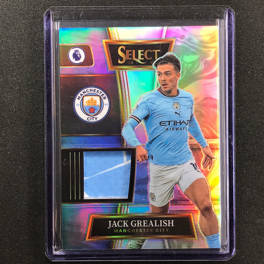2022-23 Select Epl Jack Grealish Select Swatches Relic Silver Prizm No Jg