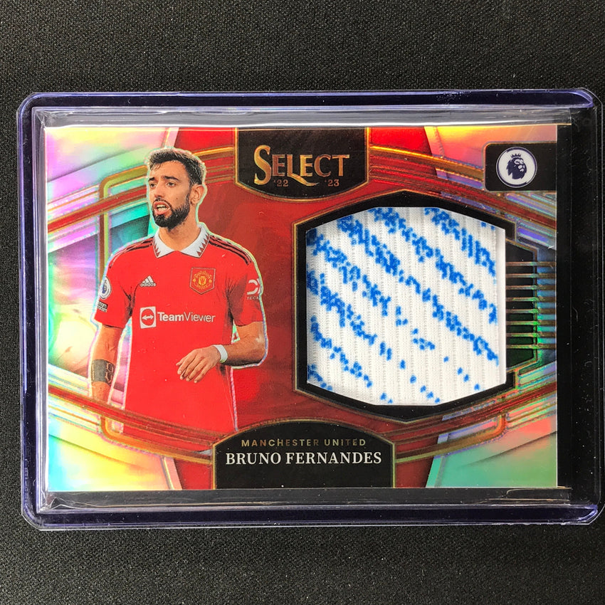 2022-23 Select Epl Bruno Fernandes Jumbo Swatches Relic Silver Prizm No Bf