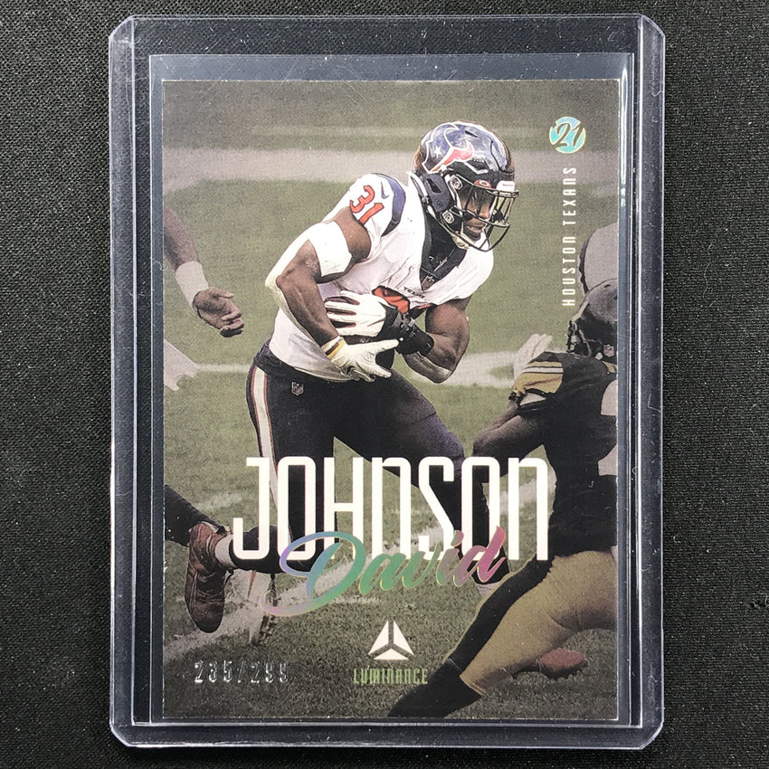 2021 Luminance David Johnson Base Gold 235/299
