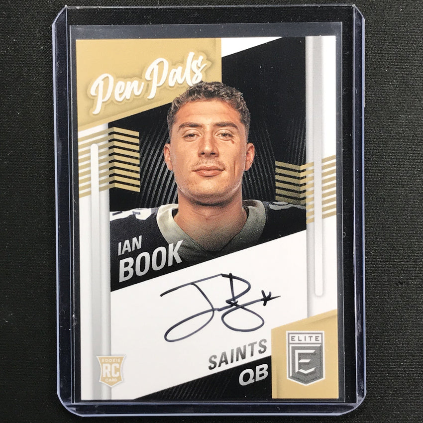 2021 Donruss Elite Ian Book Pen Pals Rookie Auto Black Ink No Ibo