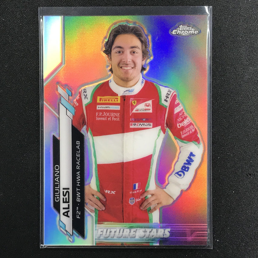 2020 Topps Chrome Giuliano Alesi F2 Racers Future Stars Refractor No 52