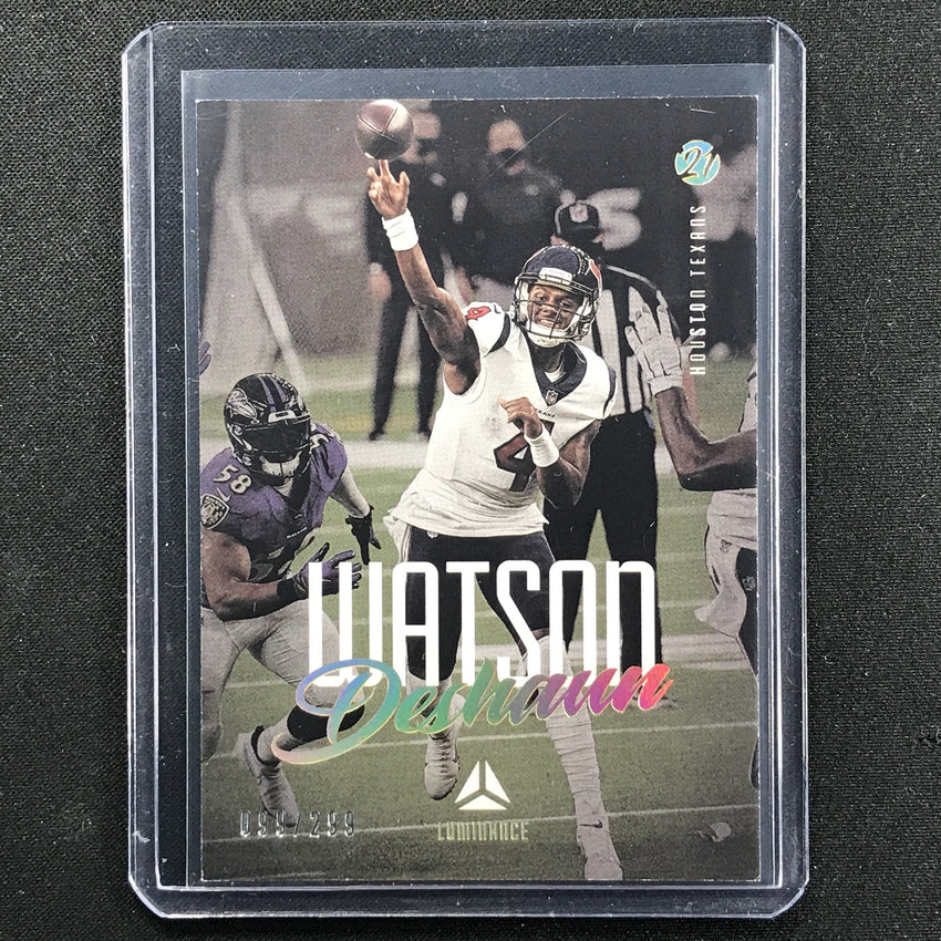 2021 Luminance Deshaun Watson Base Gold 99/299