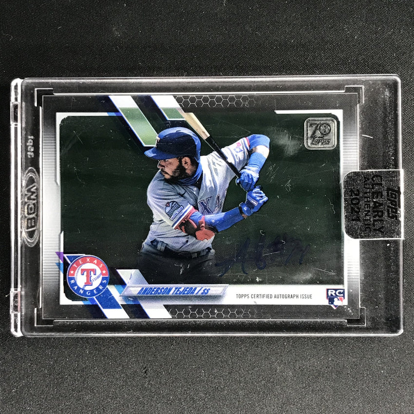 2021 Clearly Authentic Anderson Tejeda Rookie Auto Horizontal No At A