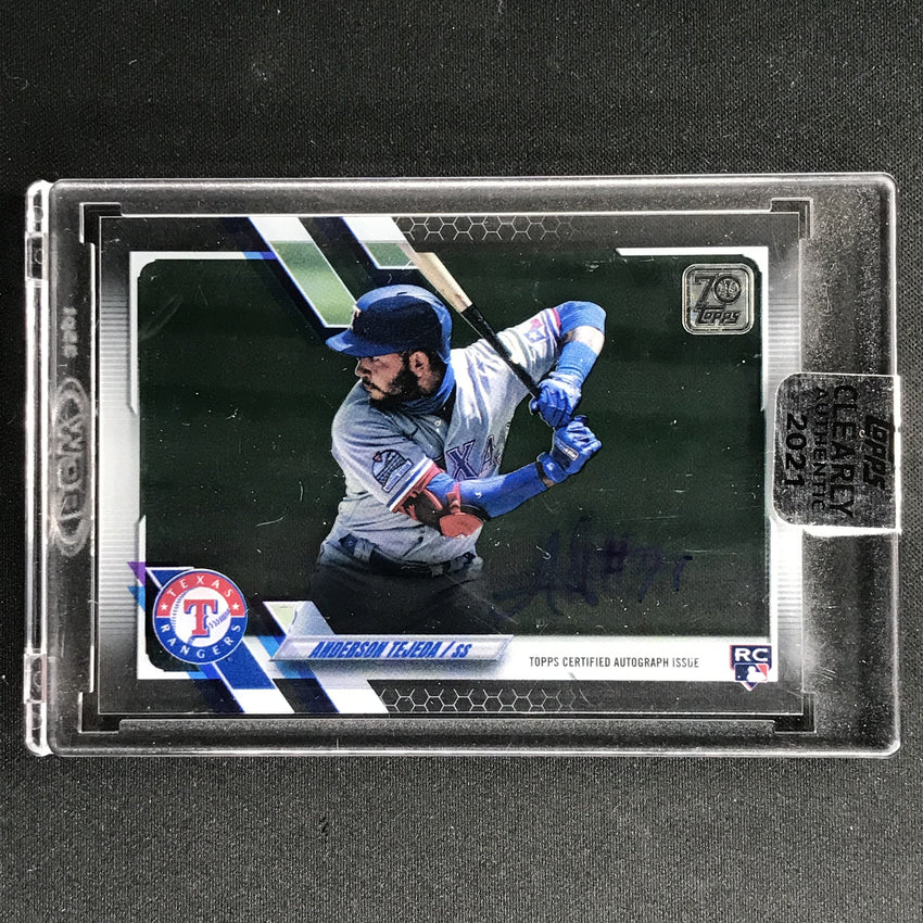 2021 Clearly Authentic Anderson Tejeda Rookie Auto Horizontal No At B