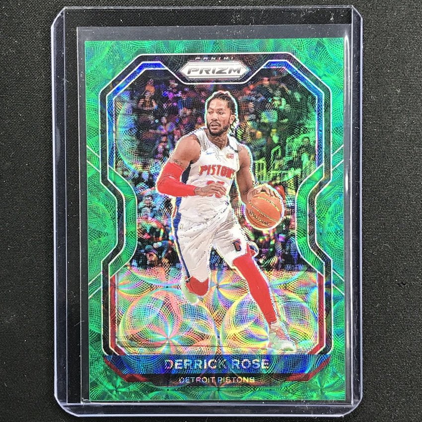 2020-21 Prizm Derrick Rose Base Choice Green 5/8 No 231