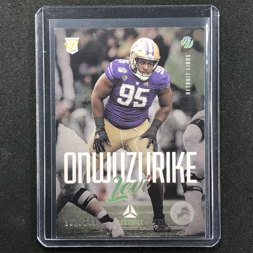 2021 Luminance Levi Onwuzurike Rookie Gold 131/299