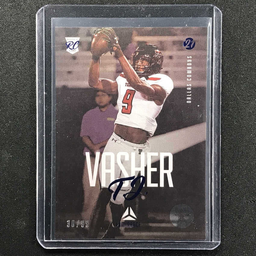 2021 Luminance T.j. Vasher Rookie Blue 30/99