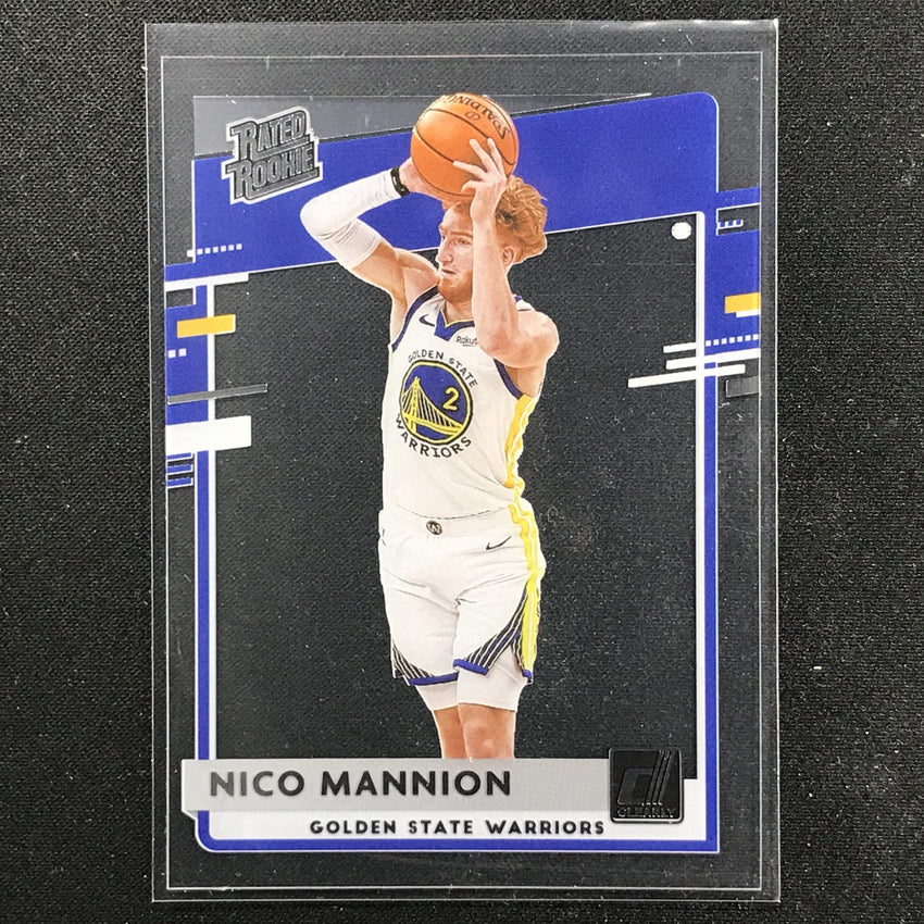 2020-21 Clearly Donruss NICO MANNION Rated Rookie Base #68