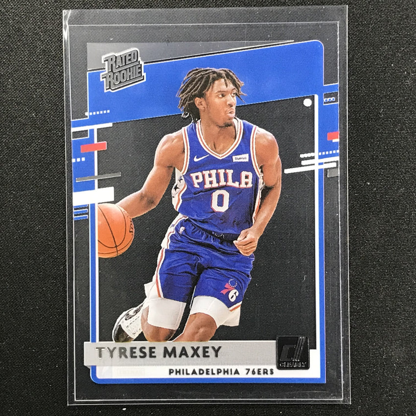 2020-21 Clearly Donruss Tyrese Maxey Rated Rookie Base No 74