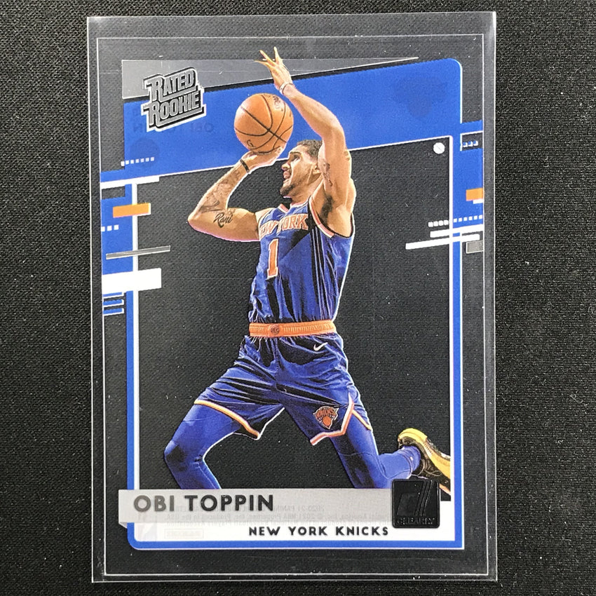 2020-21 Clearly Donruss OBI TOPPIN Rated Rookie Base #80