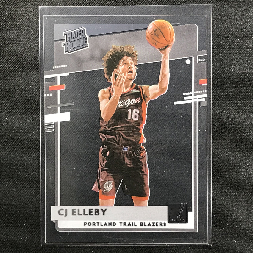 2020-21 Clearly Donruss CJ ELLEBY Rated Rookie Base #83
