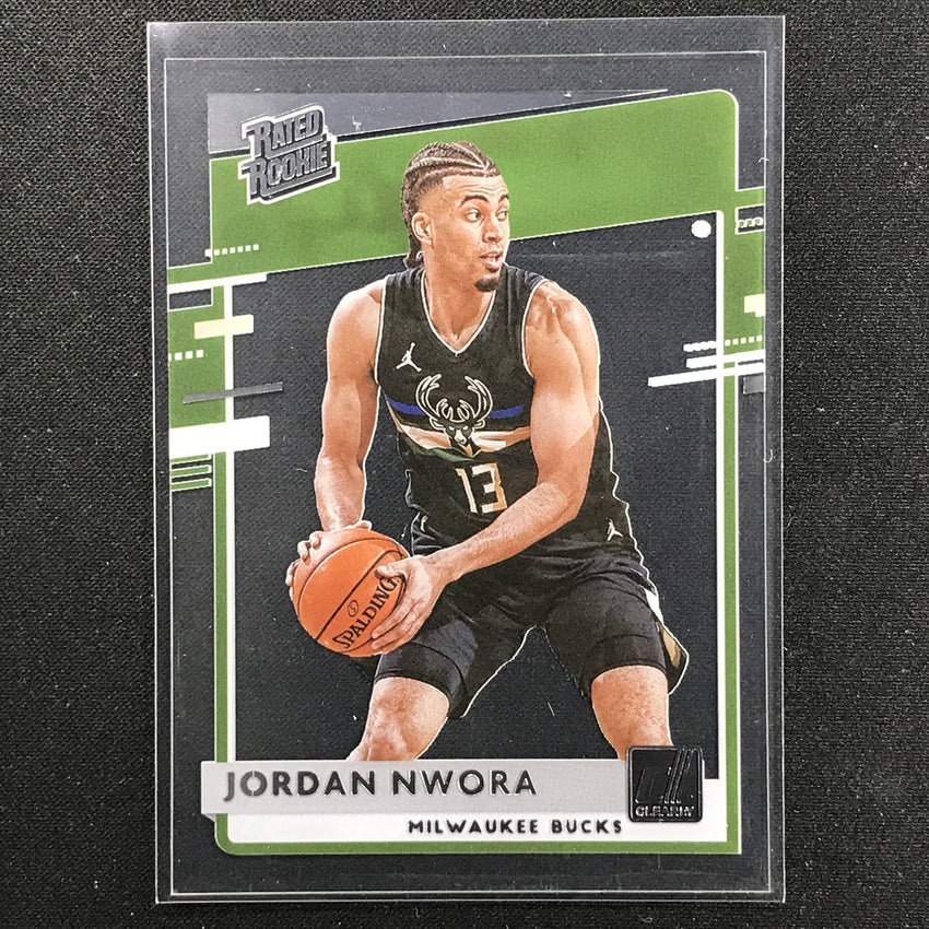 2020-21 Clearly Donruss JORDAN NWORA Rated Rookie Base #92