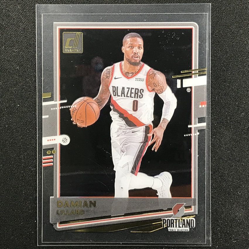 2020-21 Clearly Donruss DAMIAN LILLARD Base Gold #20