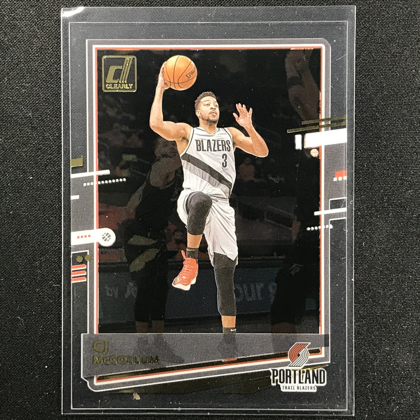 2020-21 Clearly Donruss CJ MCCOLLUM Base Gold #36