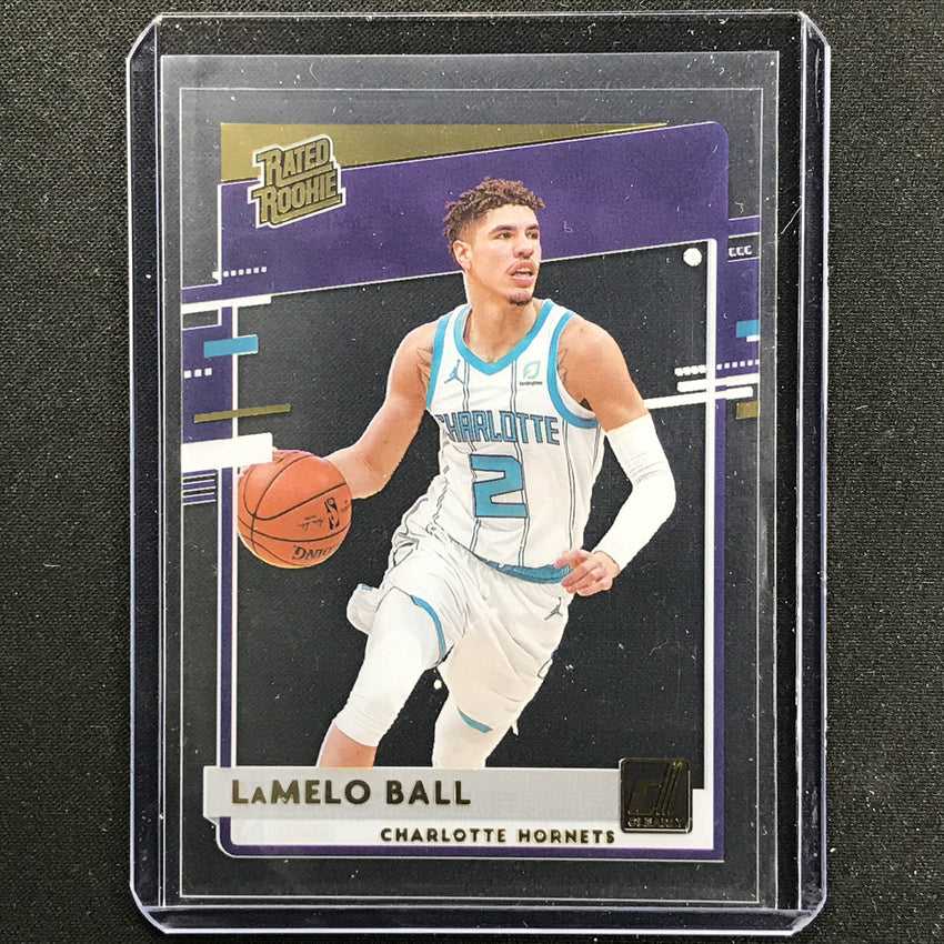 2020-21 Clearly Donruss LAMELO BALL Rated Rookie Gold #87