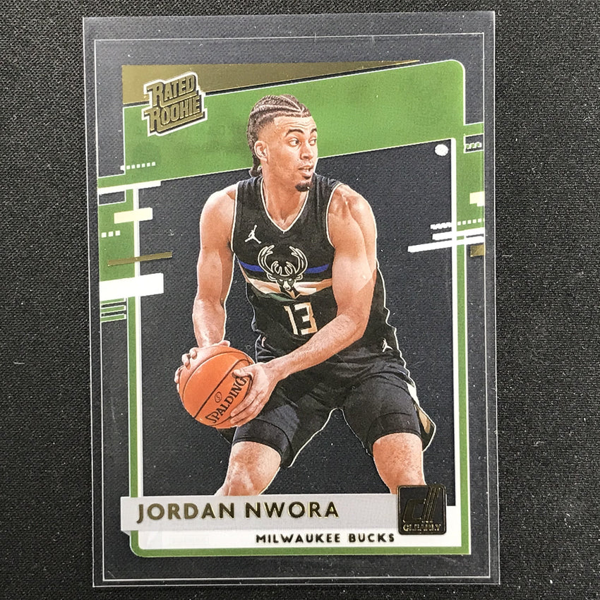 2020-21 Clearly Donruss JORDAN NWORA Rated Rookie Gold #92