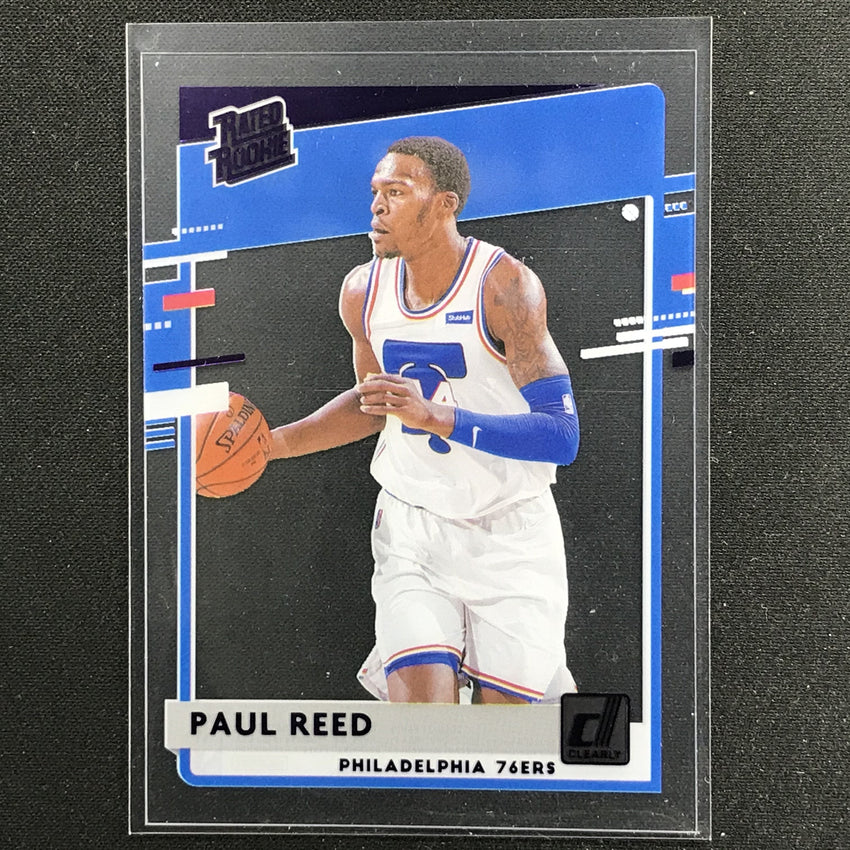 2020-21 Clearly Donruss PAUL REED Rated Rookie Purple #59