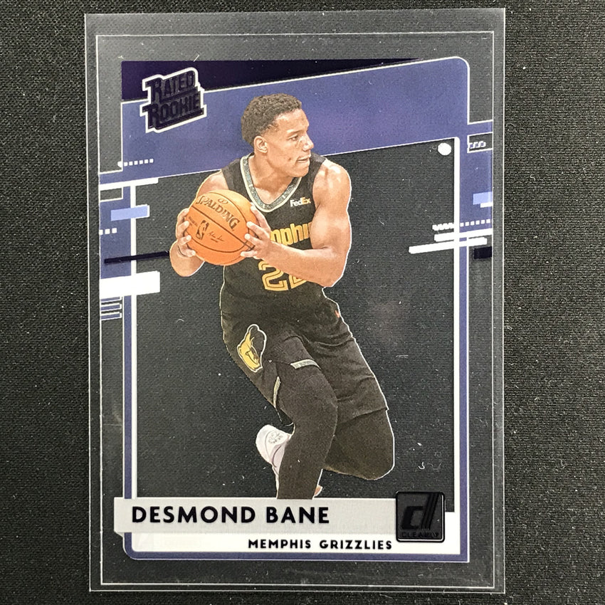 2020-21 Clearly Donruss Desmond Bane Rated Rookie Purple No 76