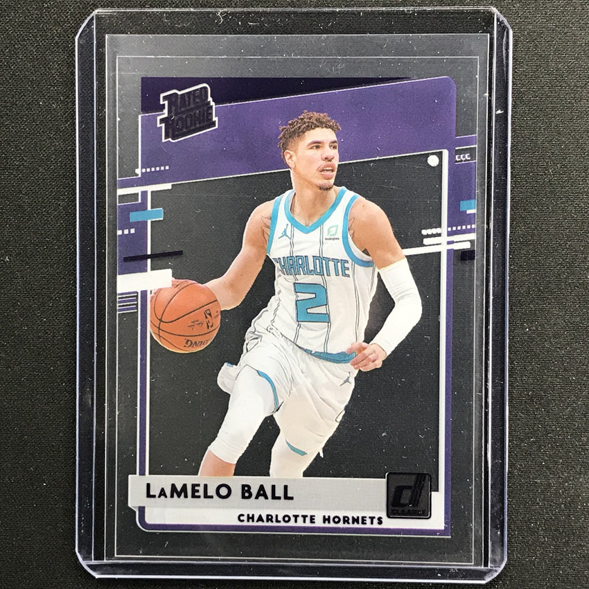 2020-21 Clearly Donruss Lamelo Ball Rated Rookie Purple No 87