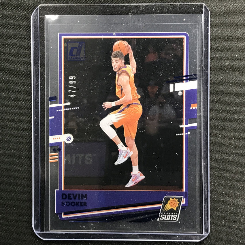 2020-21 Clearly Donruss Devin Booker Base Blue 47/99