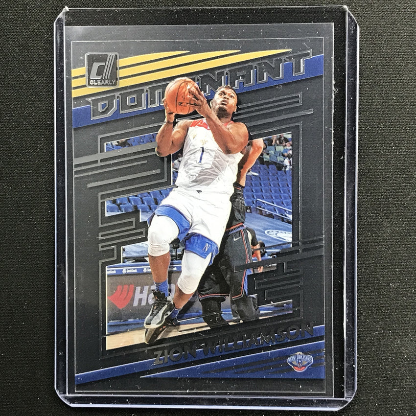 2020-21 Clearly Donruss ZION WILLIAMSON Dominant #10